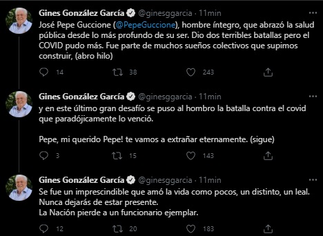 La cúpula política de Misiones y Nación despidió con gran pesar a Pepe Guccione, para muchos un referente en la Salud Pública de Argentina 15 La cúpula política de Misiones y Nación despidió con gran pesar a Pepe Guccione, para muchos un referente en la Salud Pública de Argentina
