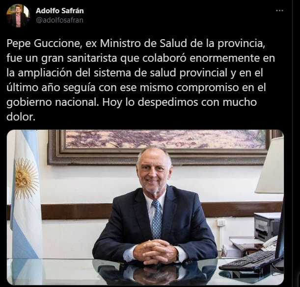 La cúpula política de Misiones y Nación despidió con gran pesar a Pepe Guccione, para muchos un referente en la Salud Pública de Argentina 4 Pepe Guccione